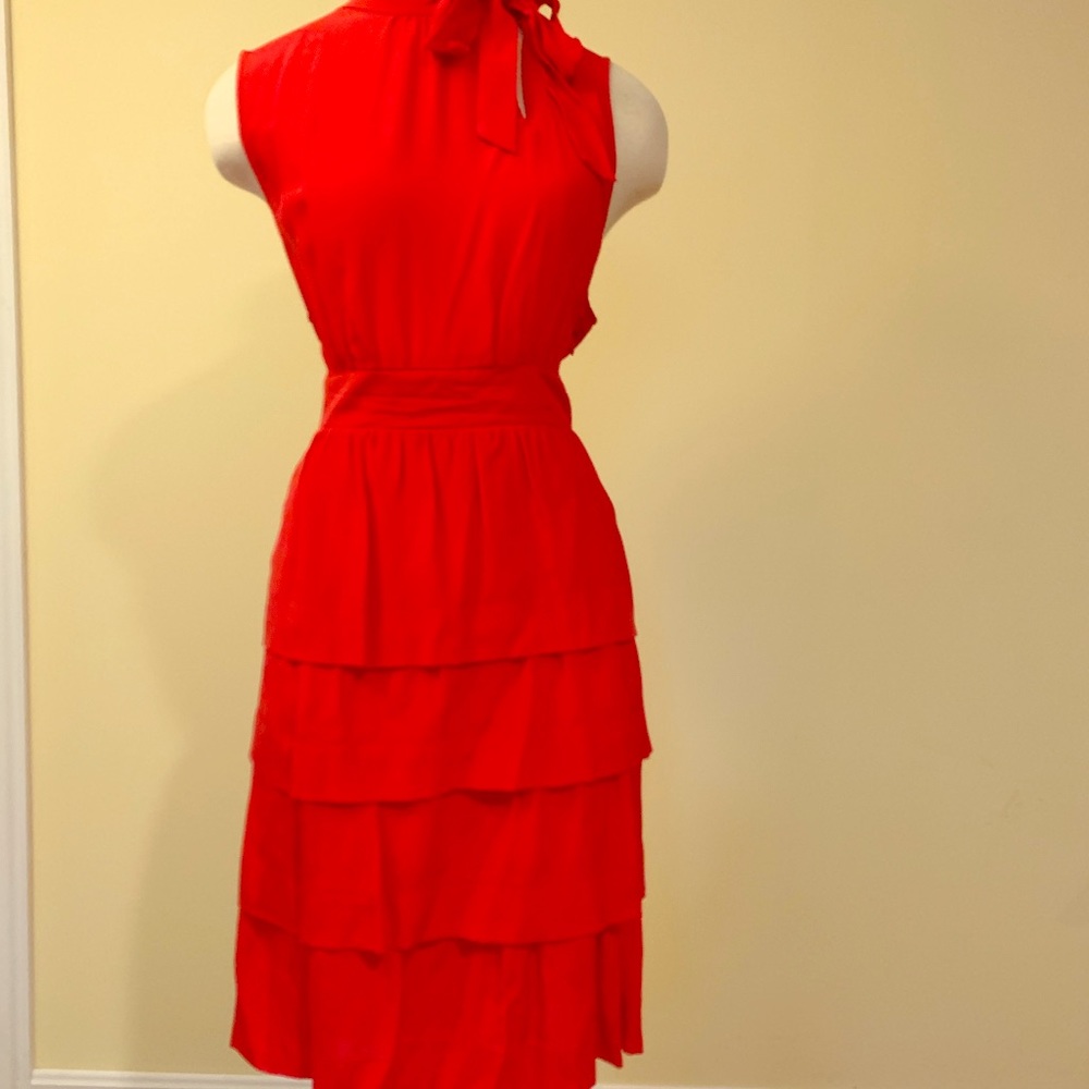 Tiered Anthropologie Girls from Savoy silk dress